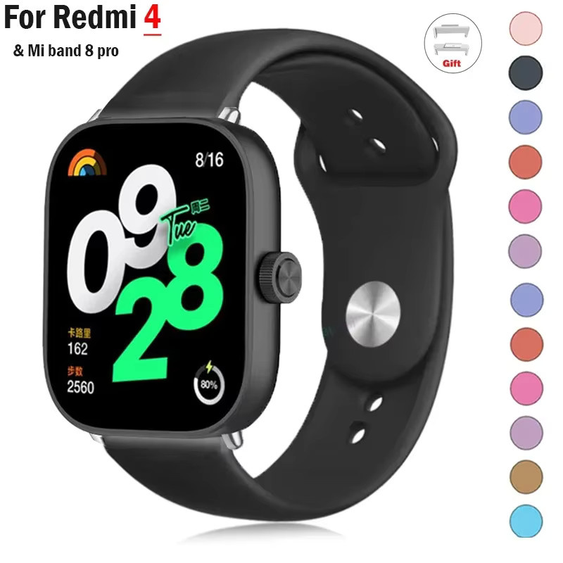 Smartwatch-Armband Silikon, Schwarz, Unisex - Bild 1