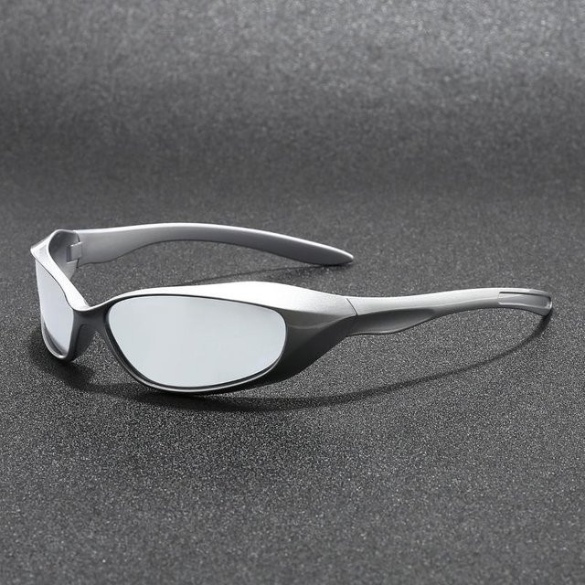 Candi Sportsonnenbrille, Unisex, Vollrand, Kunststoff, grau - Bild 1