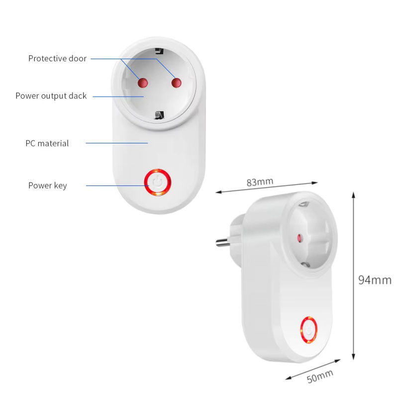 Kebidumei Wireless Smart Steckdose mit Fernbedienung 433 MHz, 220 V, bis zu 3000 W, EU-Stecker für Licht und Elektrogeräte - Bild 5