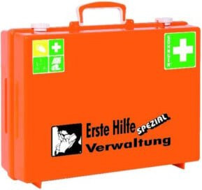 Söhngen Erste-Hilfe-Koffer für Holzbearbeitung nach DIN 13157, Orange, B/T/H: 40 x 30 x 15 cm - Bild 1
