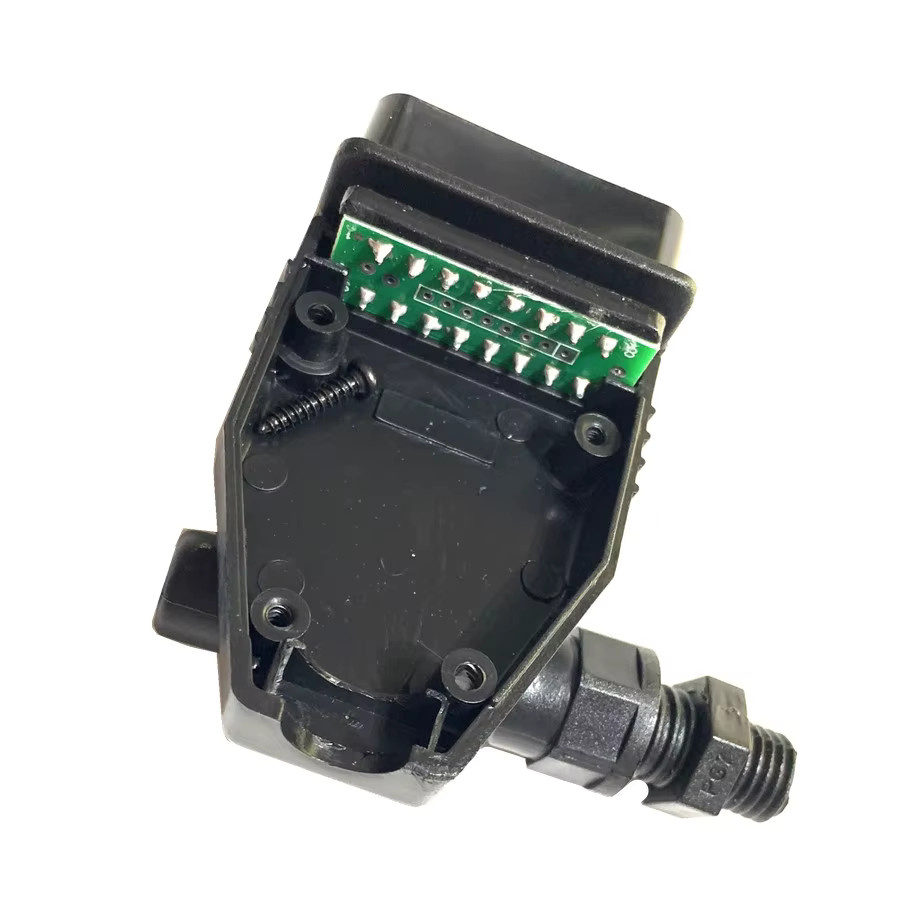 OBDIIVCI OBD2 16-Pin Buchse in Schwarz, abgewinkelter OBDII-Steckverbinder - Bild 2