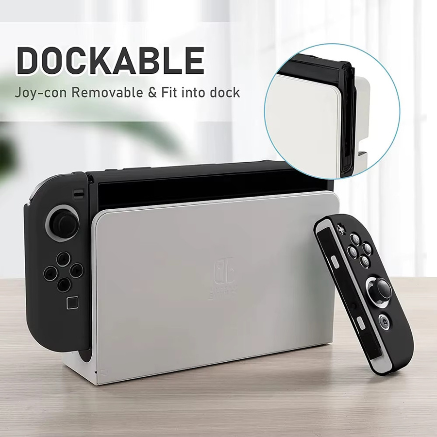 Schutzhülle für Nintendo Switch OLED mit Joy-Con Case in Pink und Black - Bild 3