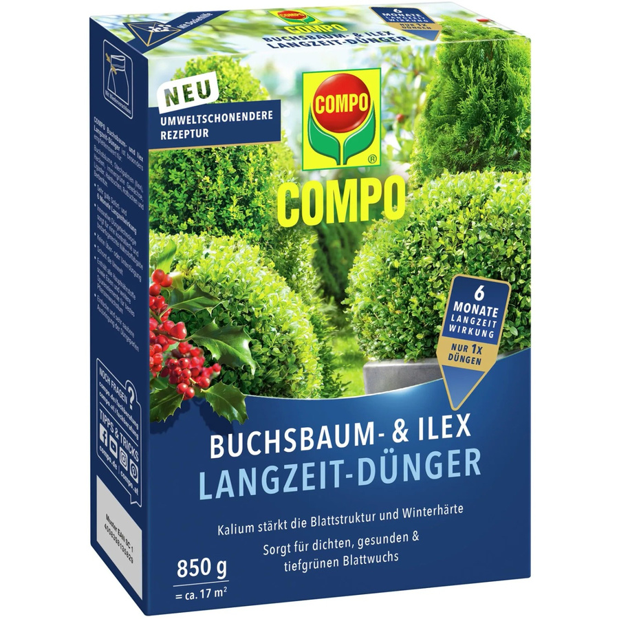 Compo Buchsbaum- und Ilex Langzeit-Dünger, 850 g - Bild 2