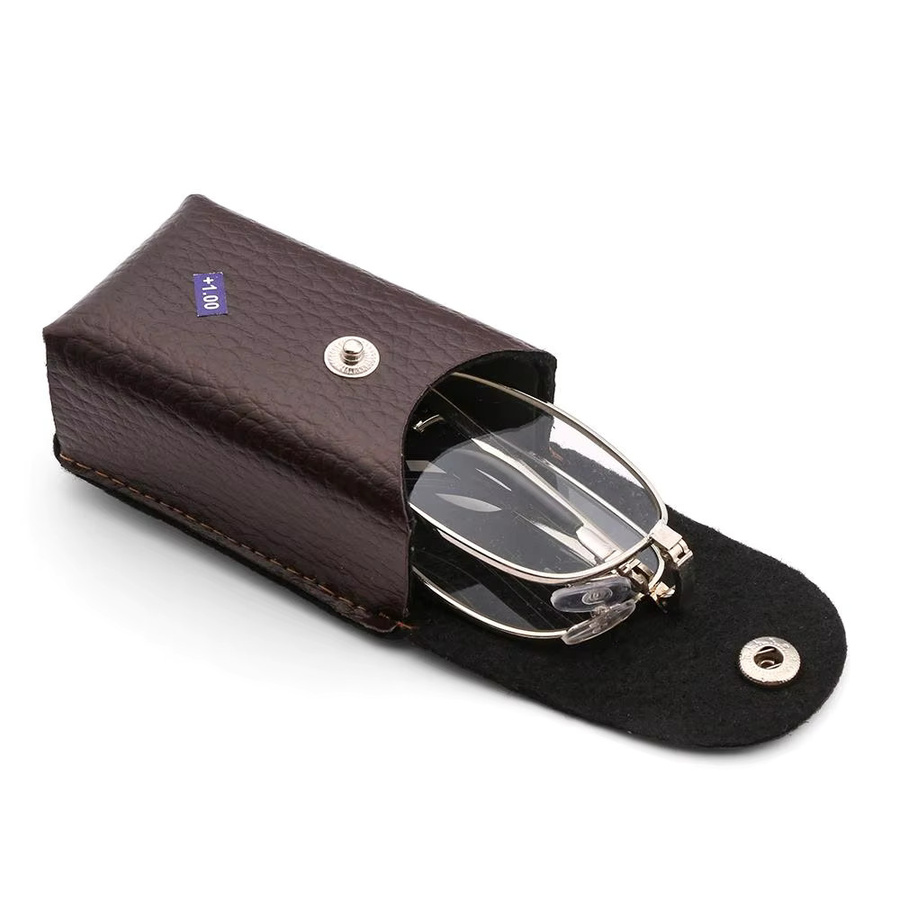 Qutzzmnd Lesebrille, Metall, Vollrand, rechteckig, Silber, Unisex - Bild 1