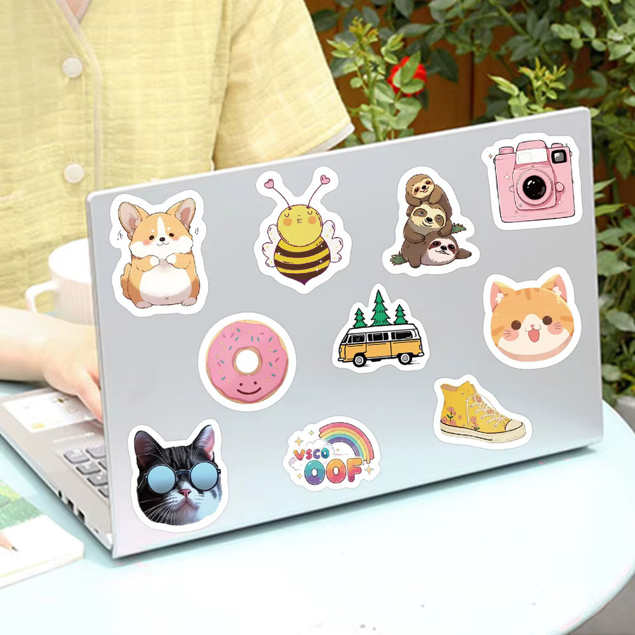 500 Stück Cartoon Rollenaufkleber in Multicolour für Laptop, Scrapbook und DIY-Projekte - Bild 3
