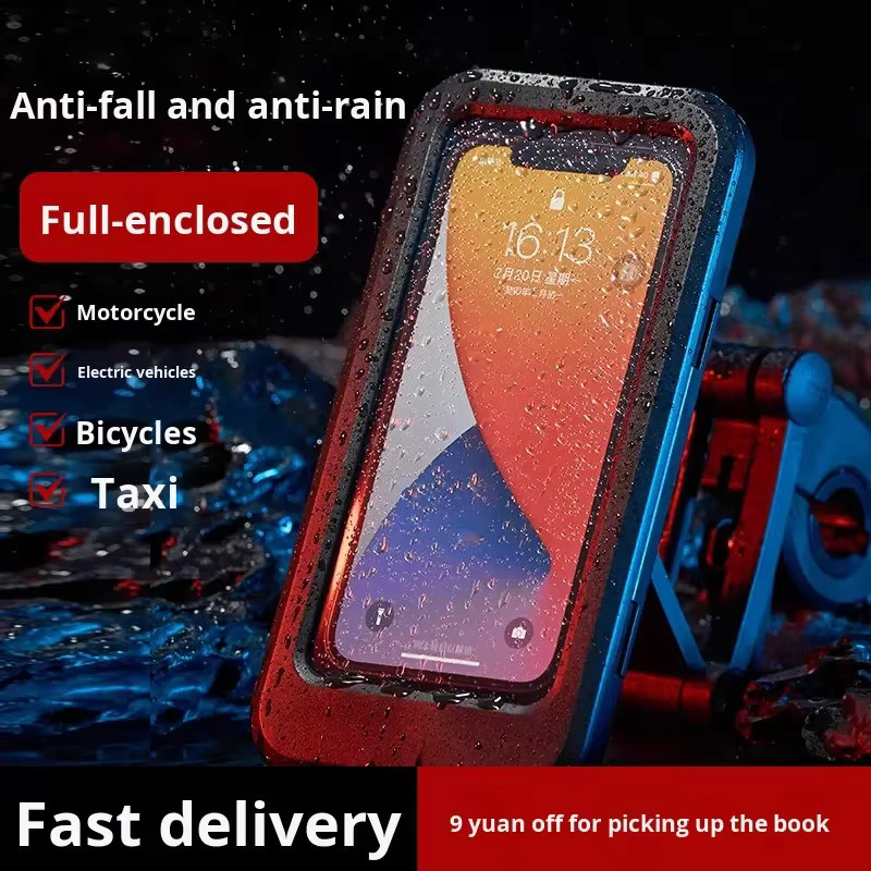 PHOENIX Wasserdichte Fahrrad-Telefonhalterung in Schwarz, stoßfest und 360 Grad verstellbar, passend für Smartphones von 10,9 cm bis 17,5 cm (4 bis 6,9 Zoll) - Bild 5