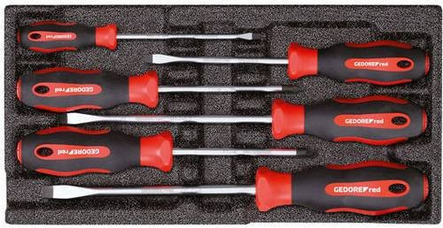 Gedore RED Schraubendreher-Set PZ+SL 6-teilig aus Edelstahl - Bild 1