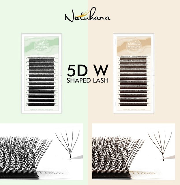 NATUHANA W-Form 4D W Black Künstliche Wimpern, Unisex - Bild 1