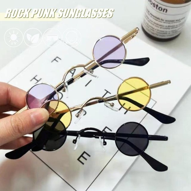 MOYOKA Sonnenbrille, rund, Vollrand, Metall, multicolor, Unisex - Bild 1