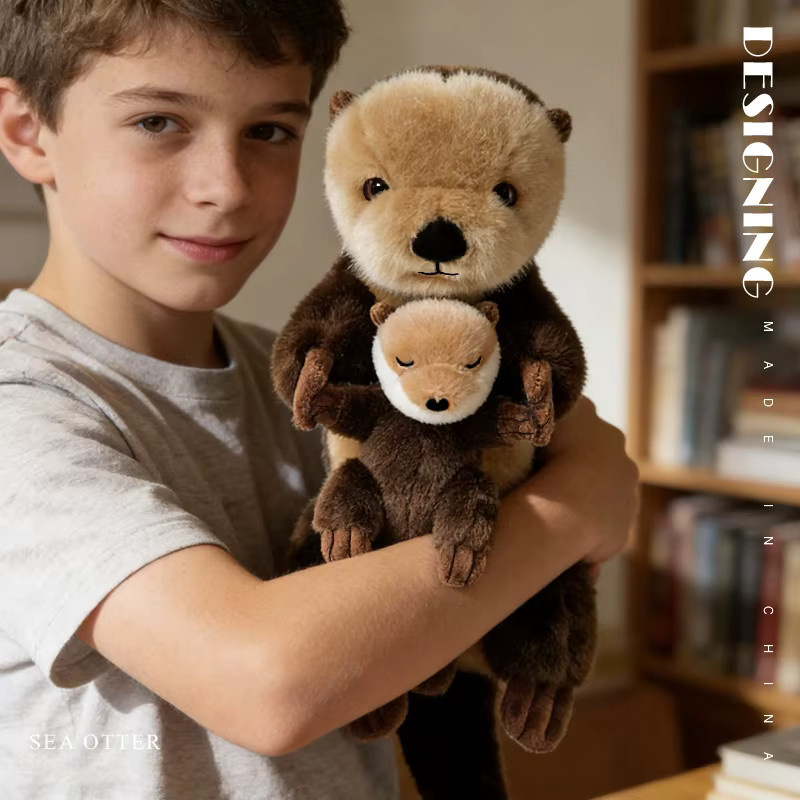 MIAOOWA Seeotter-Plüschtier, Mutter und Sohn, Plüschpuppe - Bild 2