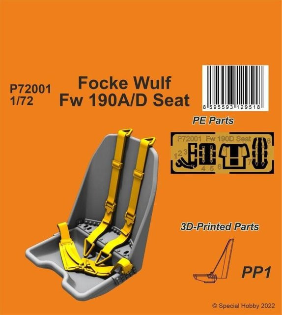 CMK Focke Wulf Fw 190A/D - Seat, Modellbau, 1:72 - Bild 1