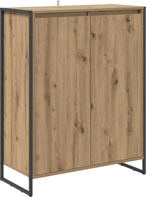 vidaXL Schuhschrank Eiche in Braun aus Holzwerkstoff, B/T/H: 79 x 36 x 100 cm - Bild 1