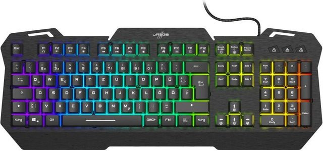 uRage Gaming-Keyboard Exodus 450 Schwarz QWERTZ DE - Bild 1