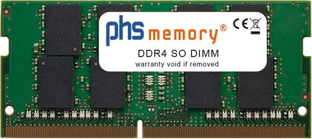 PHS-memory 16GB DDR4 SO-DIMM RAM 3200MHz PC4-25600S für MINIX Z300-0dB Fanless in Grün - Bild 1