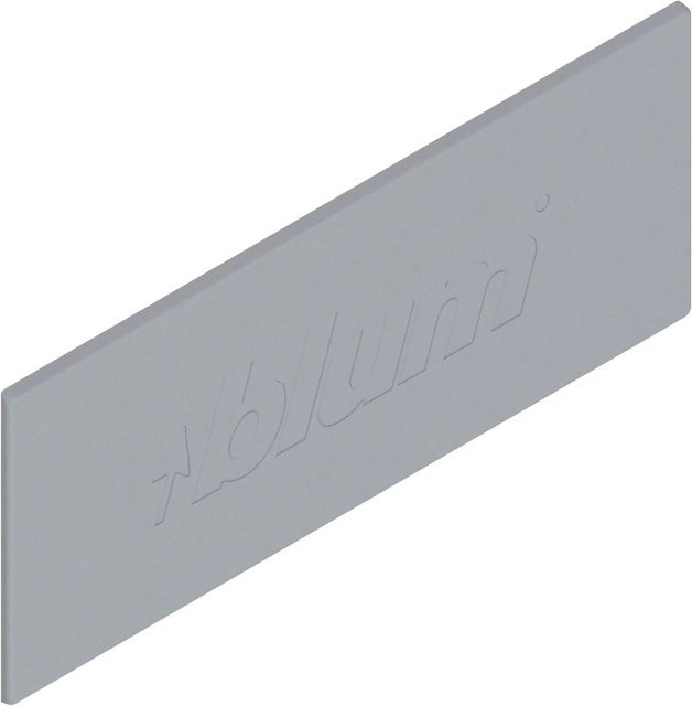 Blum Abdeckkappe für Tandembox antaro aus Kunststoff in Weißgrau mit Blum Logo - Bild 1