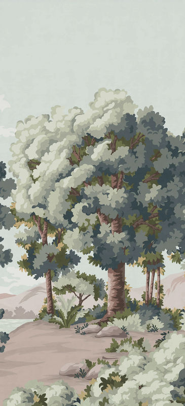 Isidore Leroy Tapete Vallée des Peintres Mural mit Naturmotiv und floralem Design, Mehrfarbig, B/H: 330 x 150 cm - Bild 2
