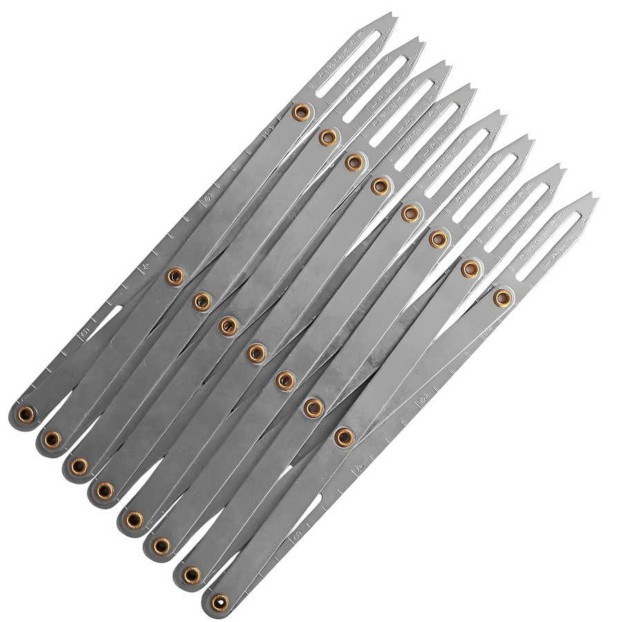 OZXHIXU Multifunktionale Nähtast Nähmaßband aus Aluminium in Silber zur Einstellung für DIY-Projekte und Haushalt - Bild 2