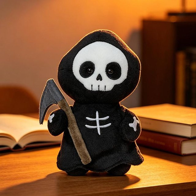 Yiran toy Halloween Plüschtier, Geist Fledermaus Kürbis Sensenmann, ab 14 Jahren - Bild 1