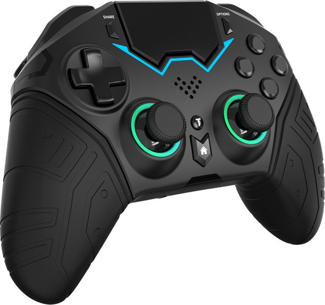 AyeBeau Wireless Bluetooth Gamepad für PS4, PS3, PC, Android und TV in Schwarz - Bild 1