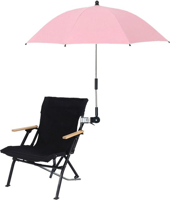 ZuiyouHome2 Stuhlregenschirm mit 360 Grad verstellbarer Klemme in Rosa - Bild 1