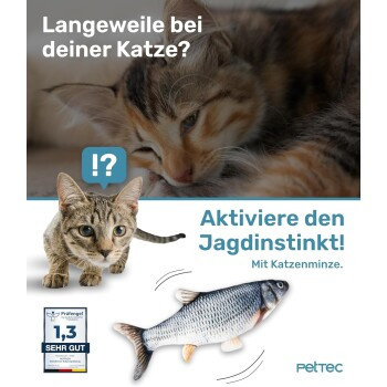 PetTec interaktives Plüschtier für Katzen, Fisch - Bild 2