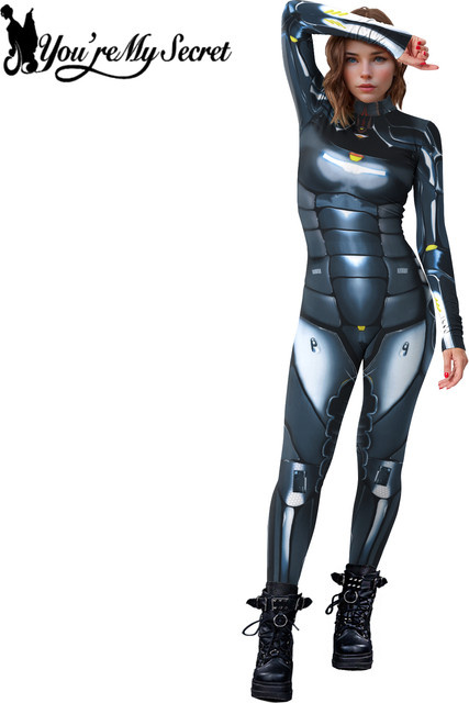 You're My Secret Grauer Roboter-Jumpsuit, Helden-Cosplay-Kostüm, Grau - Bild 1