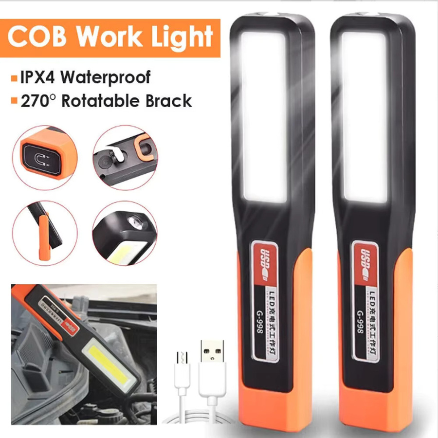 NEWBIRTH LED-Arbeitsleuchte mit Magnetfunktion und USB-Aufladung, COB Taschenlampe und Notlicht in Schwarz - Bild 7