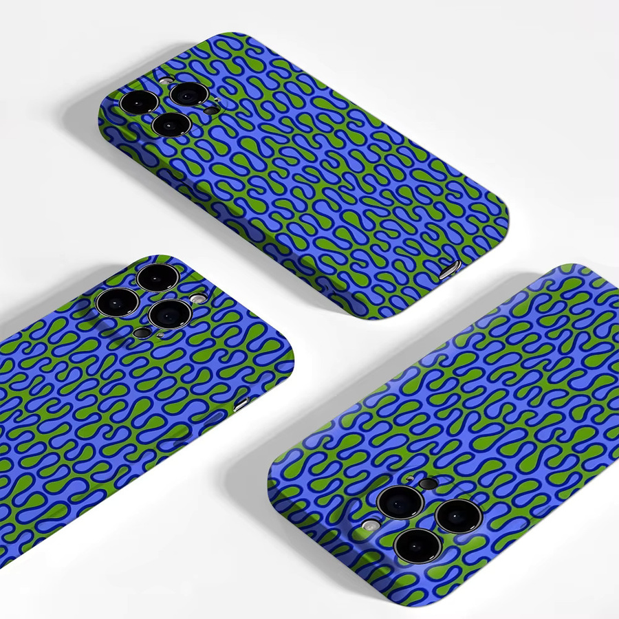 Wellenförmige Magnetische Handyhülle von Potdemiel für iPhone 17 16 15 14 13 Pro Max Plus in Multicolour, robuste Ein- und Doppelschicht-Schutzhülle - Bild 2