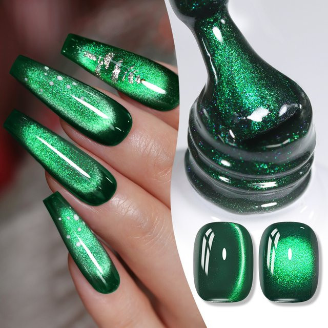 BORN PRETTY Augen-Gel-Nagellack, grüner Smaragd, 10 ml - Bild 1
