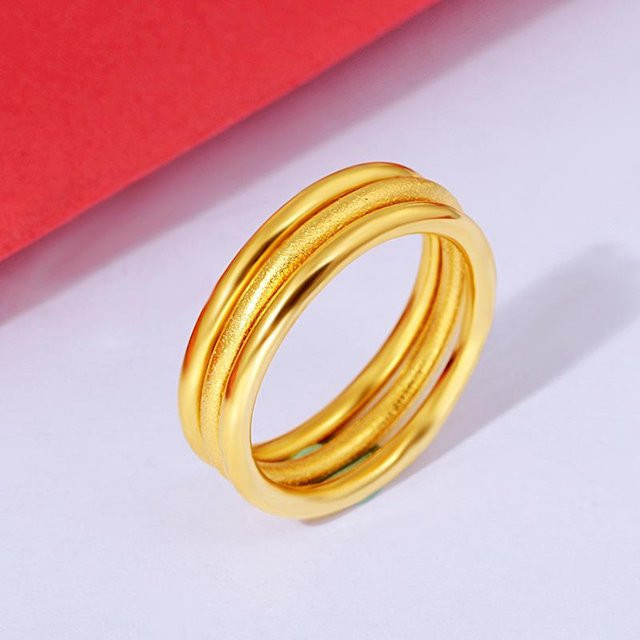 Ring Kupfer, Sandgold, Vergoldet, Damen - Bild 1