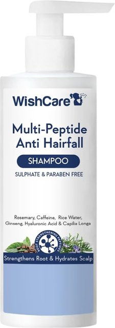 WishCare Multipeptid Anti-Haarausfall Shampoo, 250 ml, für trockenes Haar - Bild 1