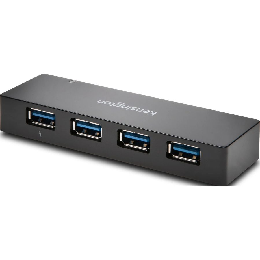 Kensington UH4000C USB 3.0 4-Port Hub mit Ladefunktion in Schwarz - Bild 1