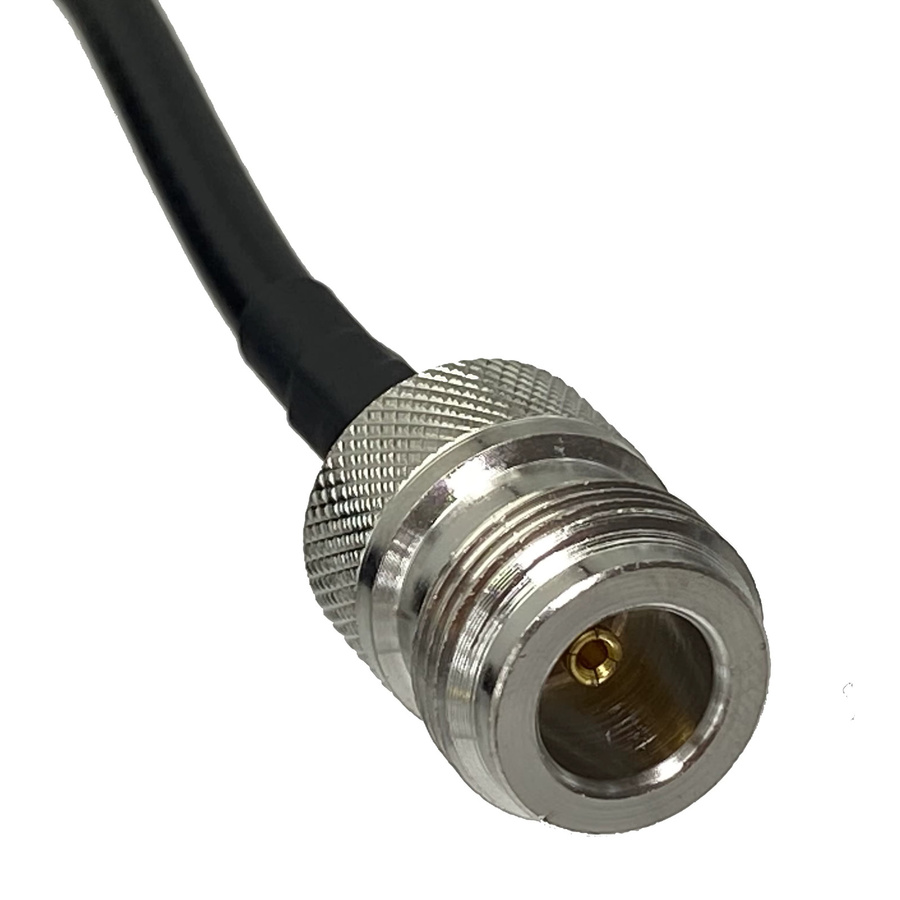 RG58 Koaxialkabel Pigtail mit RG58 Buchse und RP-SMA Stecker in Schwarz - Bild 3