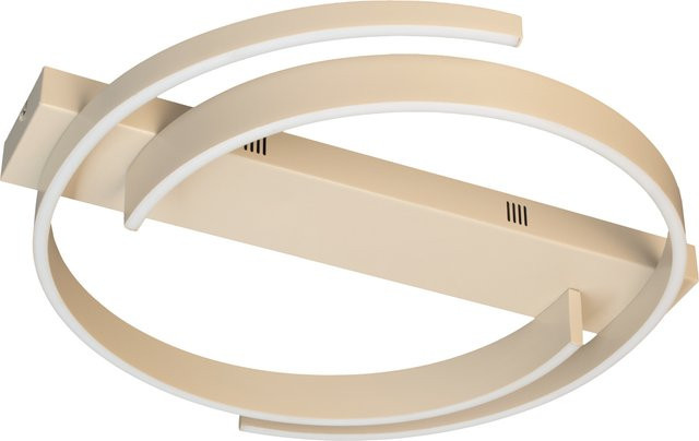 Fischer & Honsel Deckenleuchte CIRCLY in Beige, runde LED-Leuchte aus Metall, dimmbar - Bild 1
