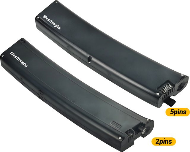 Carrera Scimitar E-Bike Batterie in gebogener Form für City-Bikes, 36V, Farbe: Schwarz - Bild 1