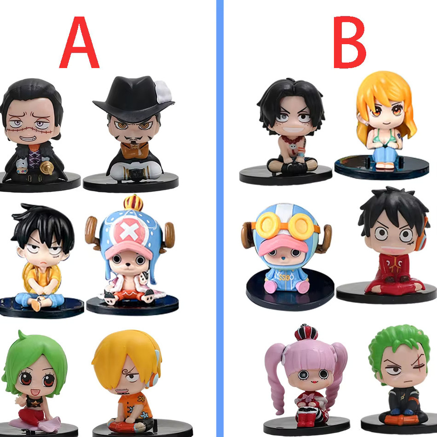 Bandai One Piece Actionfigur, Luffy Roronoa Zoro, 6cm, 1-teiliges Set - Bild 4