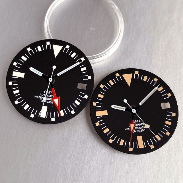 Matelion Uhrenzubehör, Luminous Black 29 mm Zifferblatt, Herren - Bild 1