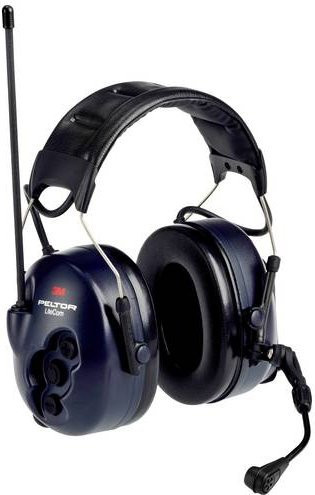 3M Peltor LiteCom MT53H7A4400-EU Kapselgehörschutz-Headset mit Funkgerät 446MHz in Blau mit 32 dB Dämmung - Bild 1