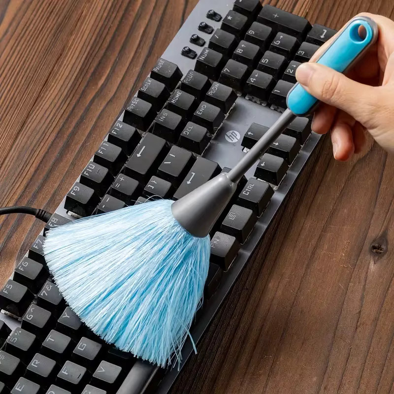 Mikrofasertastatur-Reinigungsbürste in Grün zur Staubentfernung für Home Office und Haushalt - Bild 2