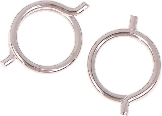 JETTING Hühnerknochenscheren-Zubehör Set aus vernickeltem Stahl in Silber, 2 Stück, Federdrahtdurchmesser: 1,8 mm, Außendurchmesser: 15 mm - Bild 1