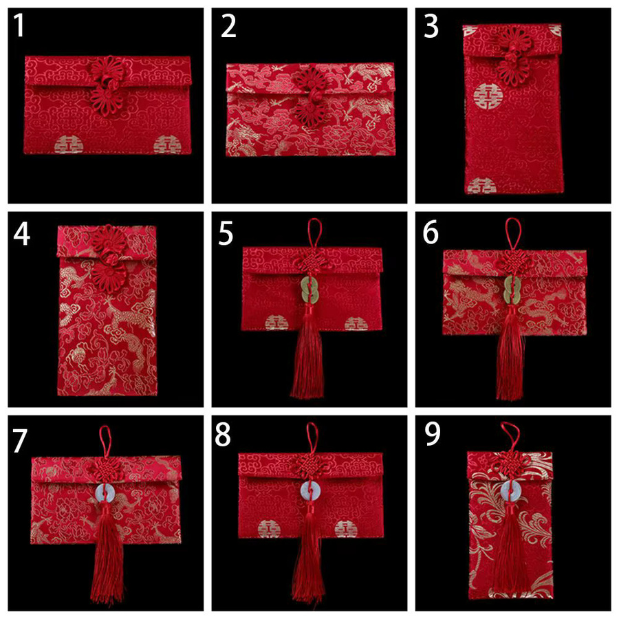 Roter Geldumschlag für das chinesische Neujahrsfest und Hochzeiten, 1 Stück - Bild 2