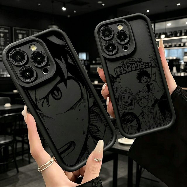 My Heros Academia Handyhülle für Google Pixel 10 9 8 7 Pro XL 5G mit weicher Silikon-TPU-Rückseite in Schwarz - Bild 1