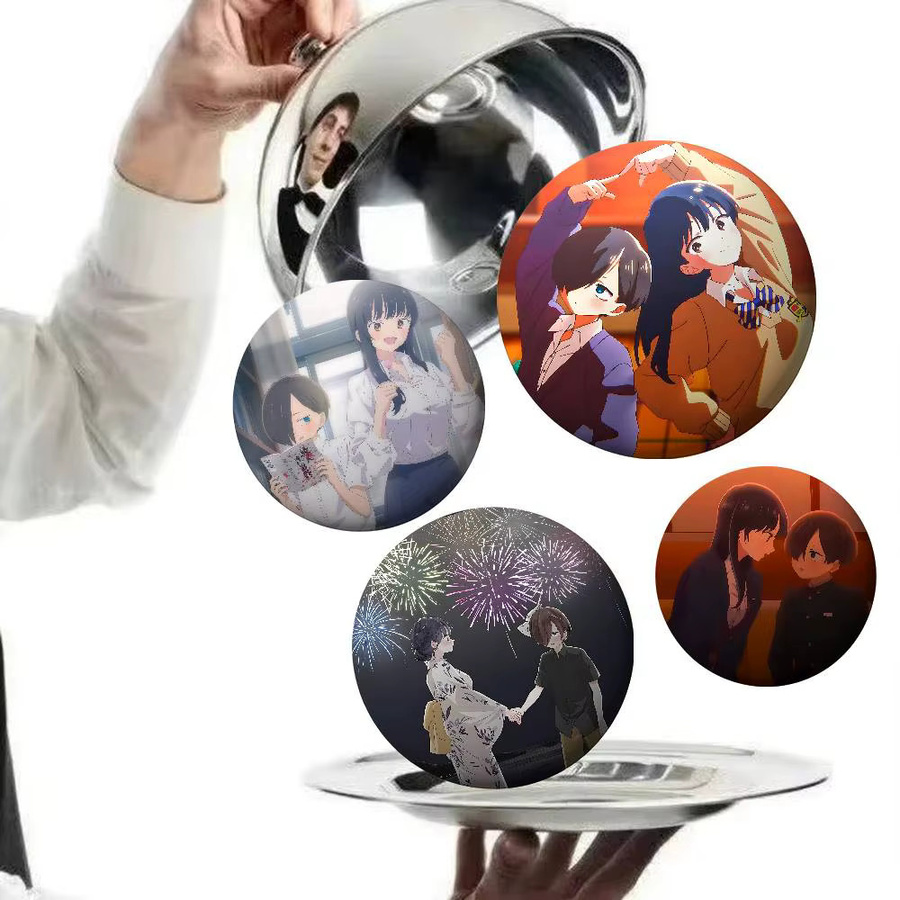 Brosche Die Gefahren in meinem Herzen Anime, Unisex - Bild 2