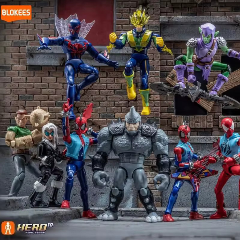 Blokees Marvel Spiderman Galaxy Version V6 Spider-Verse Actionfiguren, Mystery Box, multicolour - Bild 2