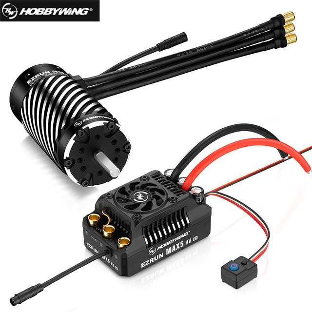 Hobbywing EZRUN Max5 HV G2 250A 6-12s Bürstenloser Sensored ESC EzRun 56118SD G2 650KV 800KV 1100KV Motor, für 1/5 Buggy Auto - Bild 1