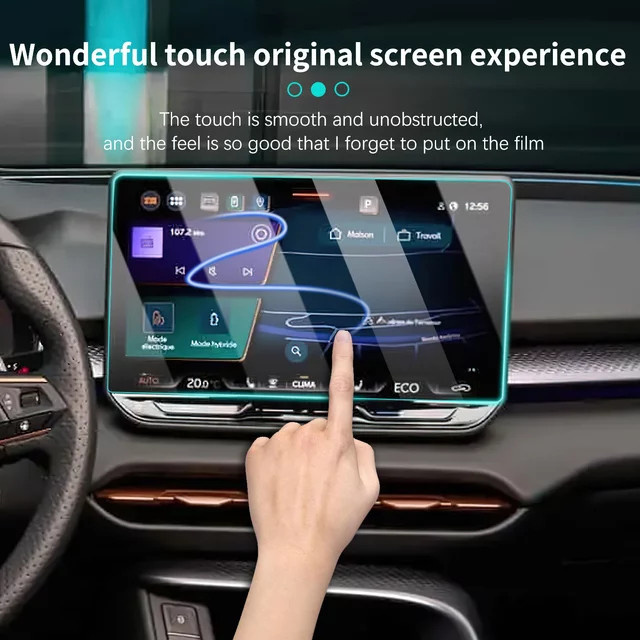 KUNGKIC GPS-Navigationsbildschirmfolie aus gehärtetem Glas für Cupra Formentor, Cupra Leon MK4, Cupra Born, Seat Leon ST und Cupra Terramar, transparent - Bild 1