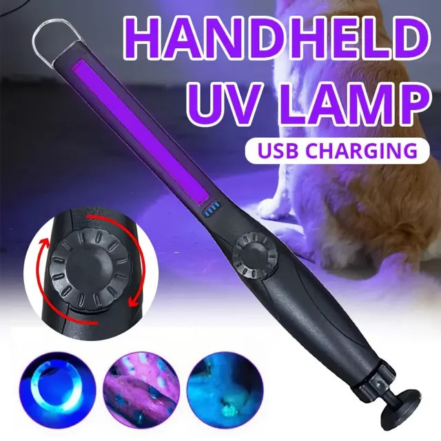 Heinast UV-Schwarzlicht-Taschenlampe Pro in Schwarz, USB-aufladbare Hochleistungs-Handlampe für 395nm UV-Detektion und Harz-Aushärtung - Bild 1