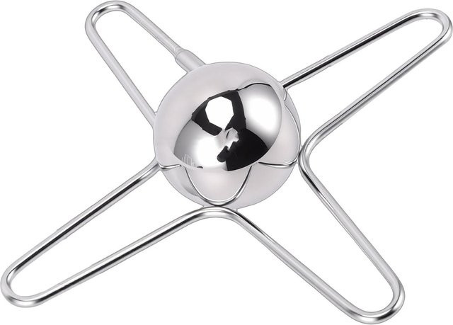 Koogeelife Kaffee-Kühlkugel aus Edelstahl mit Ständer in Weiß und Silber - Bild 1