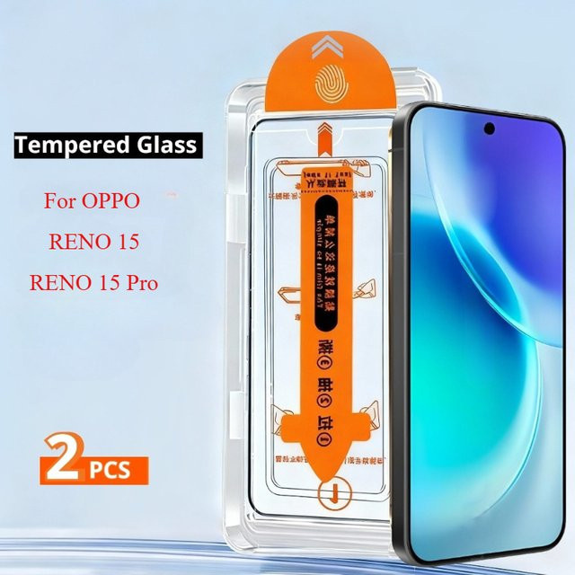 2 Stück Panzerglas Displayschutzfolie für OPPO RENO 15 Pro, gehärtetes Glas in Transparent - Bild 1