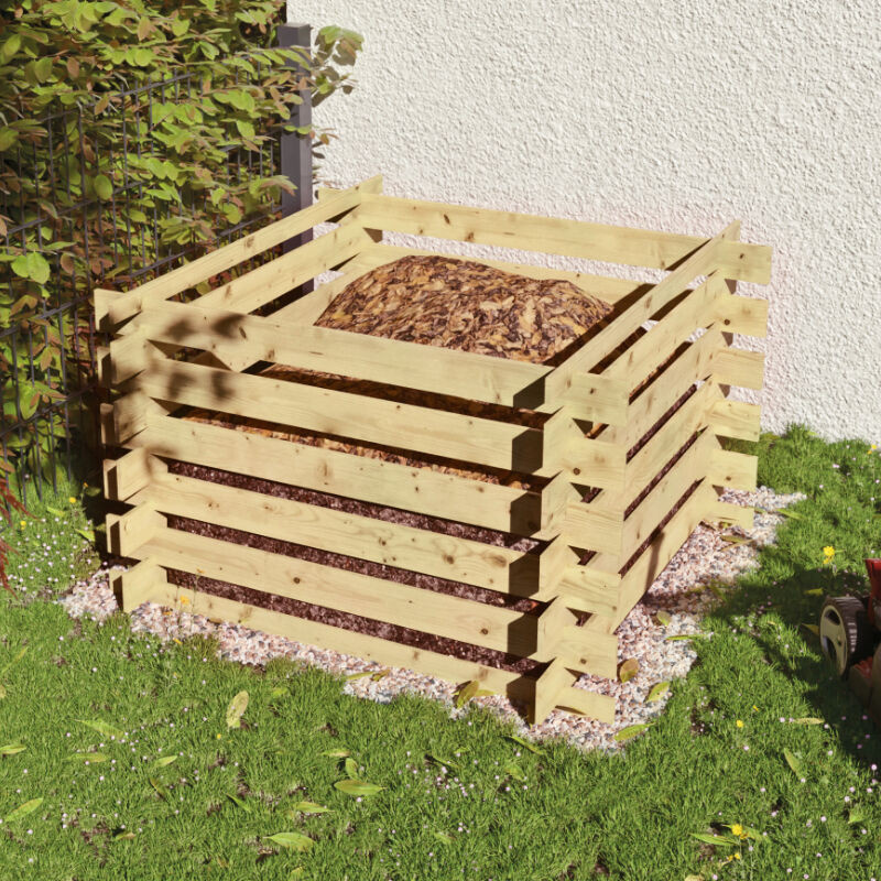 Holzkomposter BODO in Grün für deinen Garten - Bild 1